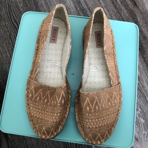 EUC Roxy Aztec Flats, Sage, Sz. 9